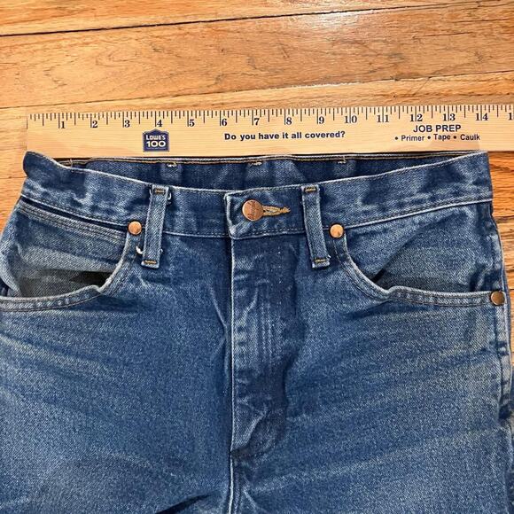 Wrangler Faded Blue‎ Denim Cowboy Western Workwear Jeans - Picture 6 of 7